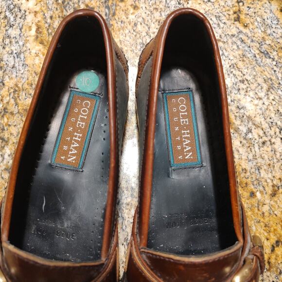 Cole Haan Kiltie Buckle Loafers Brown Black Leather Shoes Men\'s Size 10M main image 11